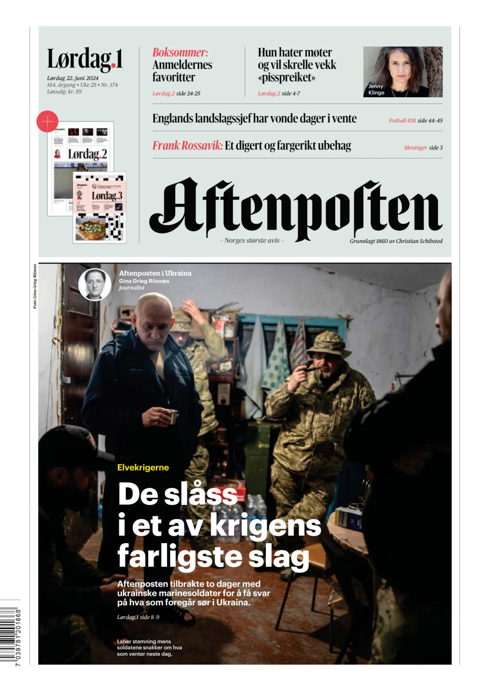 Prima-pagina-Aftenposten-oggi-edizione-di-oggi-20240622