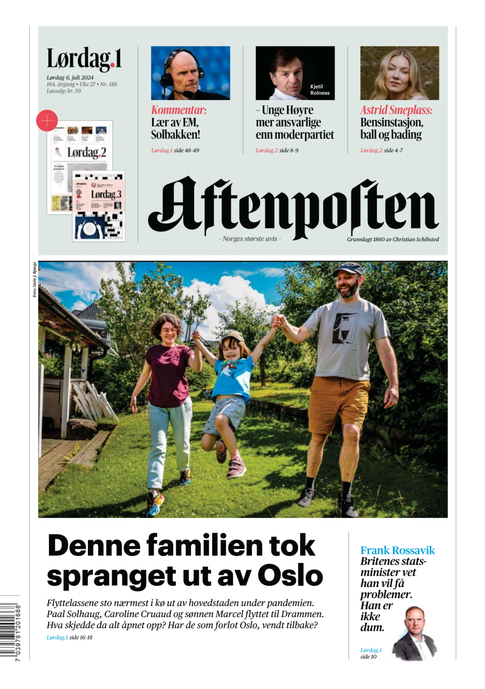 Prima-pagina-Aftenposten-oggi-edizione-di-oggi-20240706