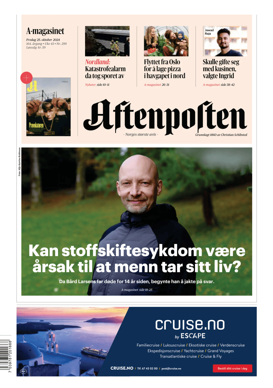 Prima-pagina-Aftenposten-oggi-edizione-di-oggi-20241025