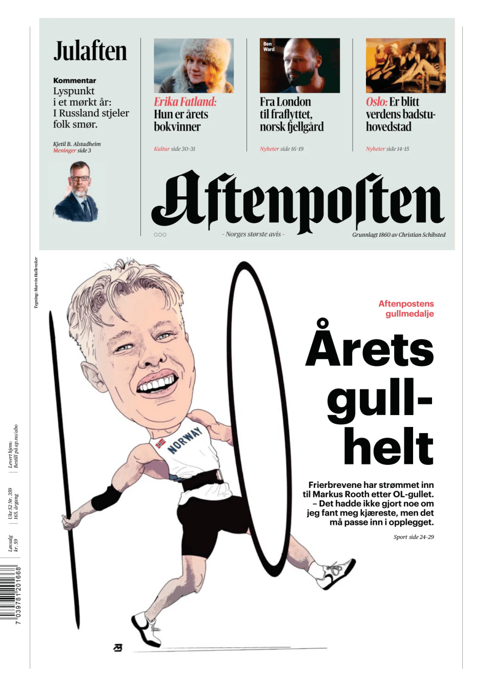 Prima-pagina-Aftenposten-oggi-edizione-di-oggi-20241224