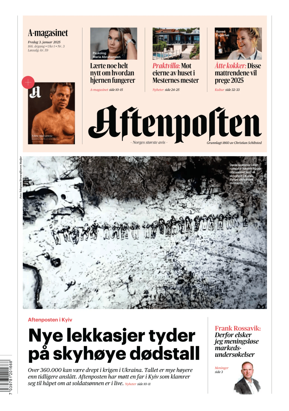 Prima-pagina-Aftenposten-oggi-edizione-di-oggi-20250103