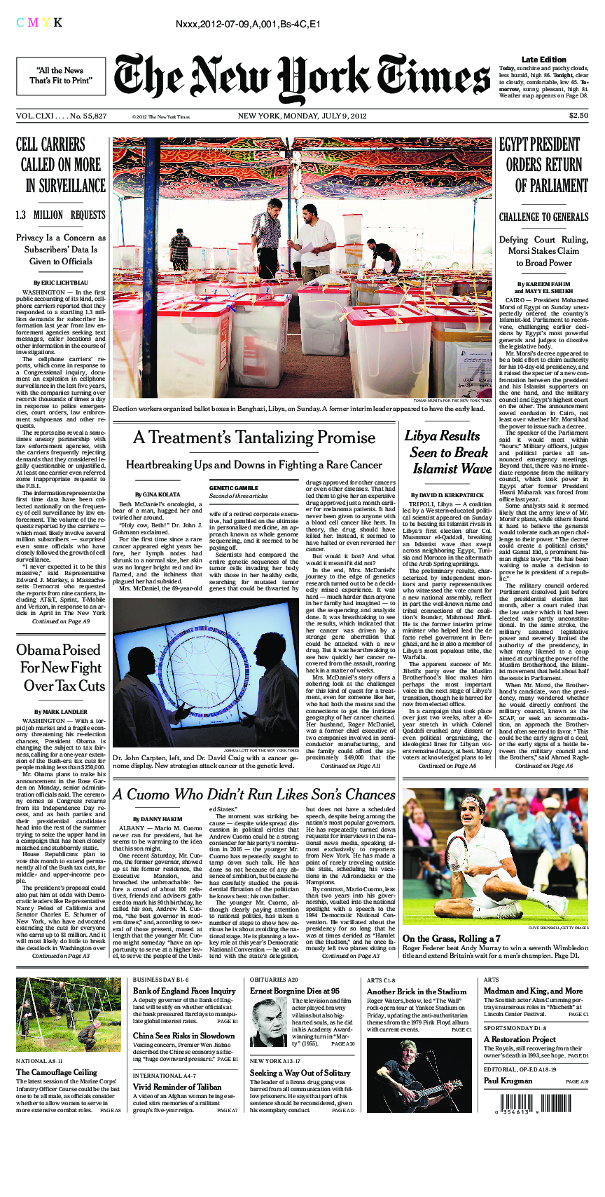 Prima-pagina-New-York-Times-del-2012-07-09