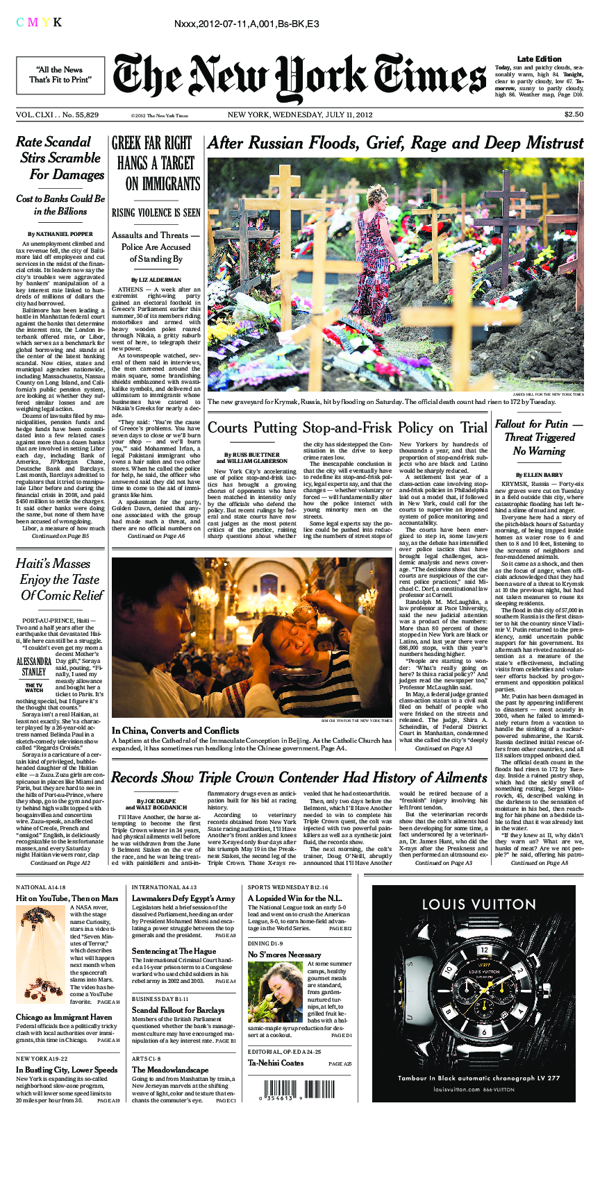 Prima-pagina-New-York-Times-del-2012-07-11