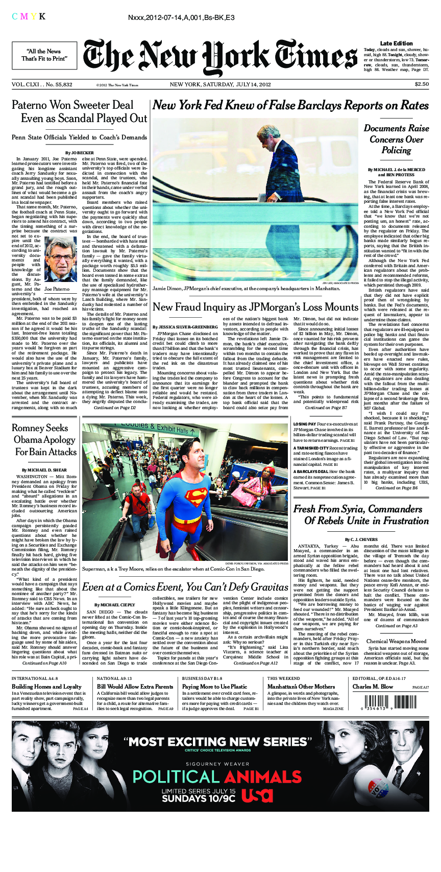 Prima-pagina-New-York-Times-del-2012-07-14