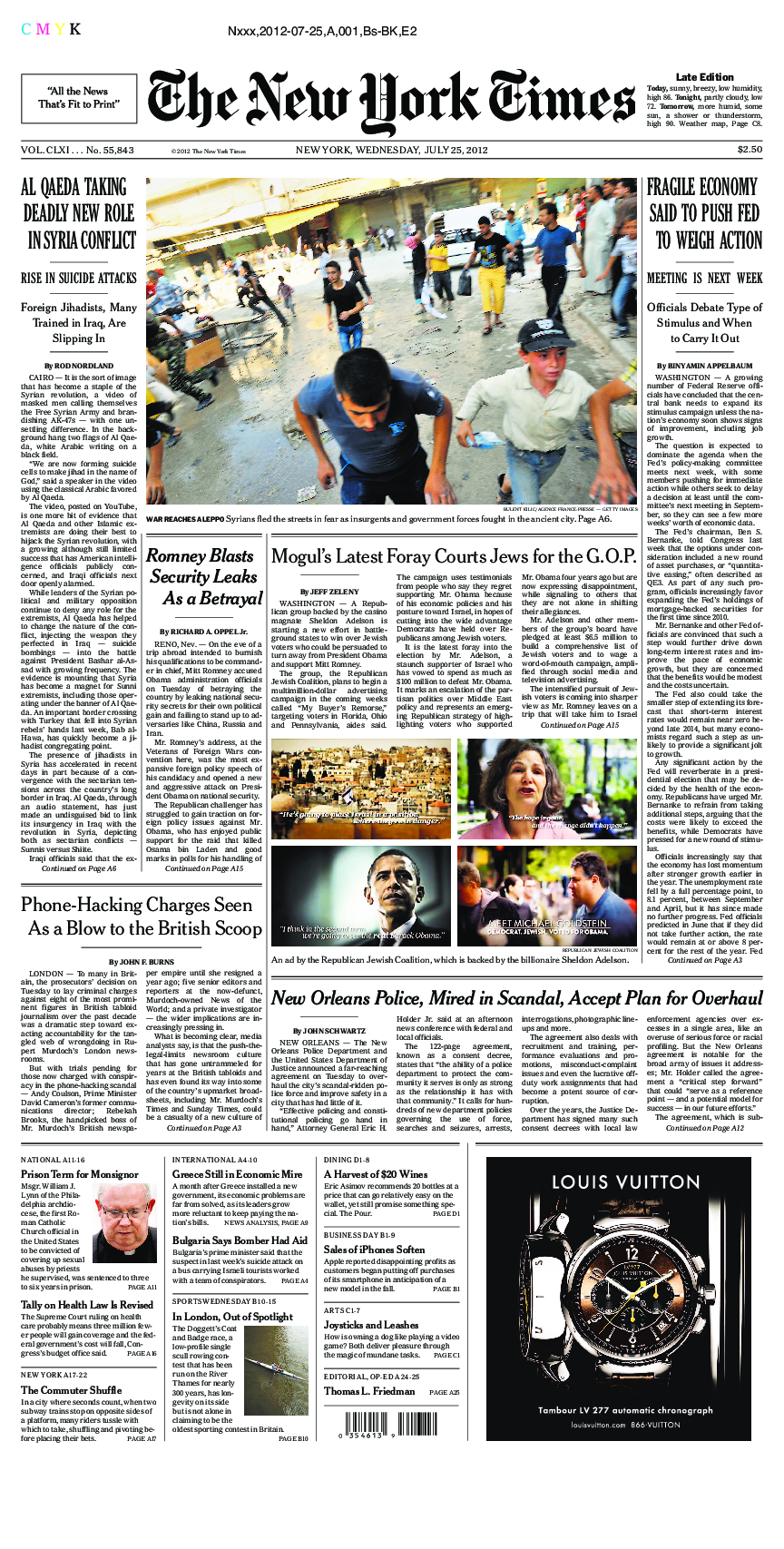 Prima-pagina-New-York-Times-del-2012-07-25