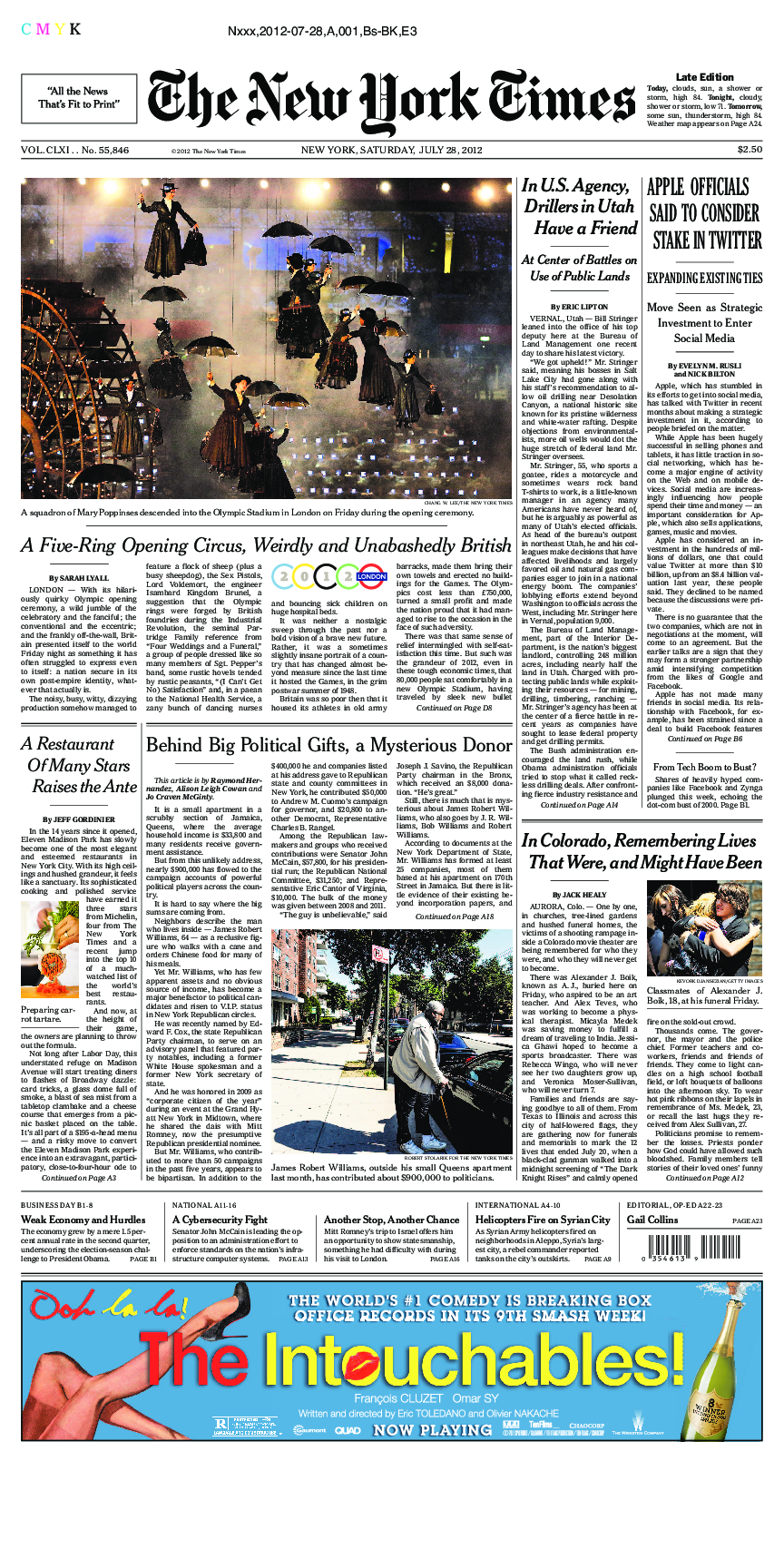 Prima-pagina-New-York-Times-del-2012-07-28