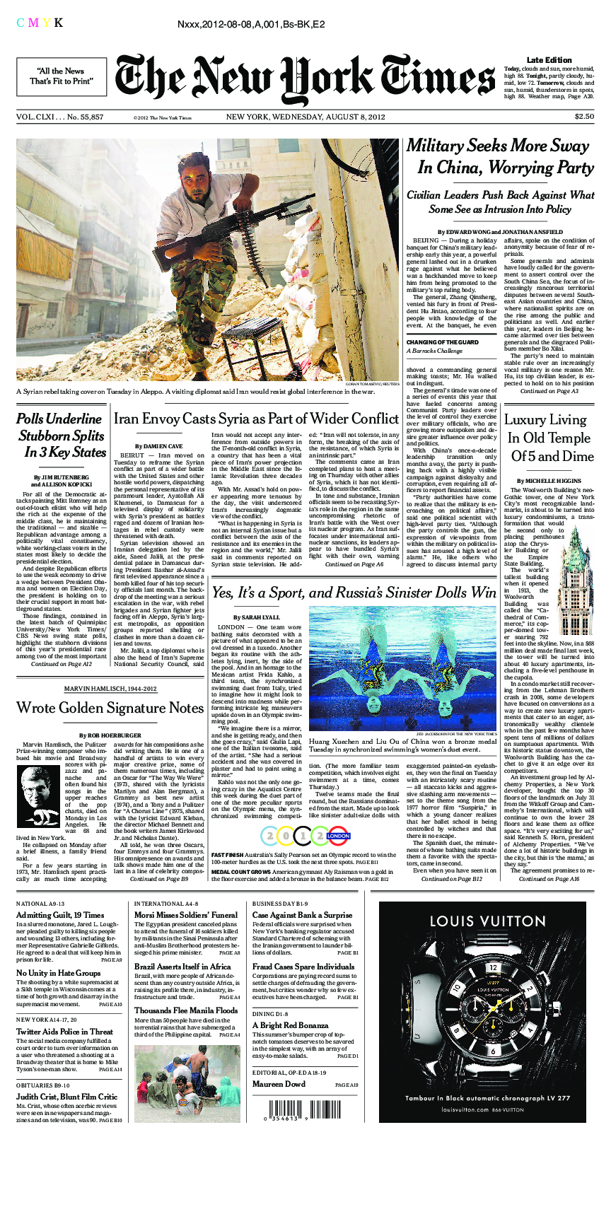 Prima-pagina-New-York-Times-del-2012-08-08