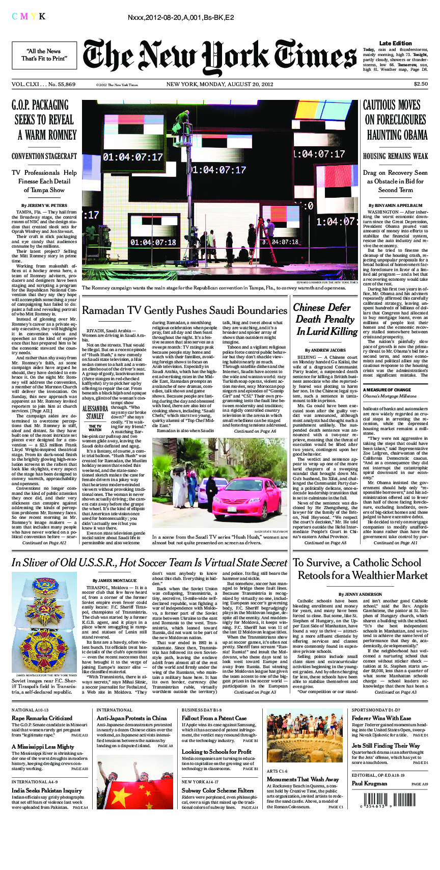 Prima-pagina-New-York-Times-del-2012-08-20