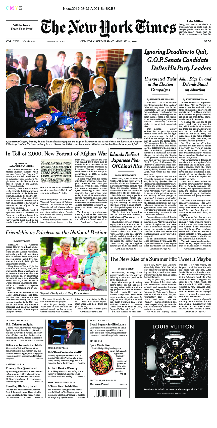 Prima-pagina-New-York-Times-del-2012-08-22