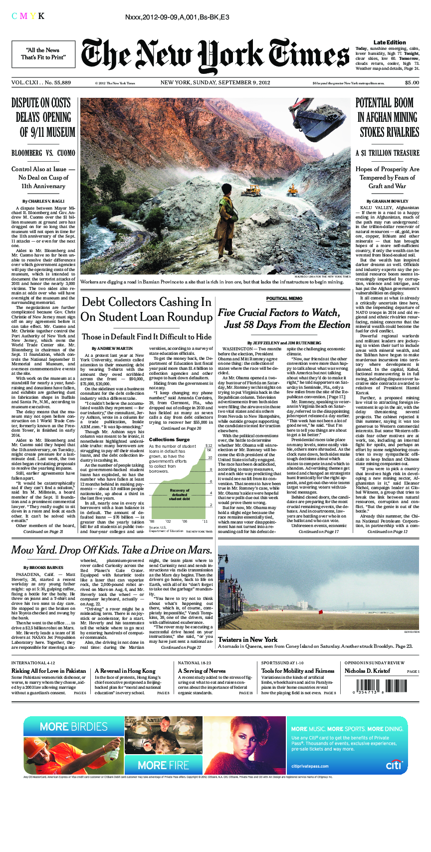 Prima-pagina-New-York-Times-del-2012-09-09