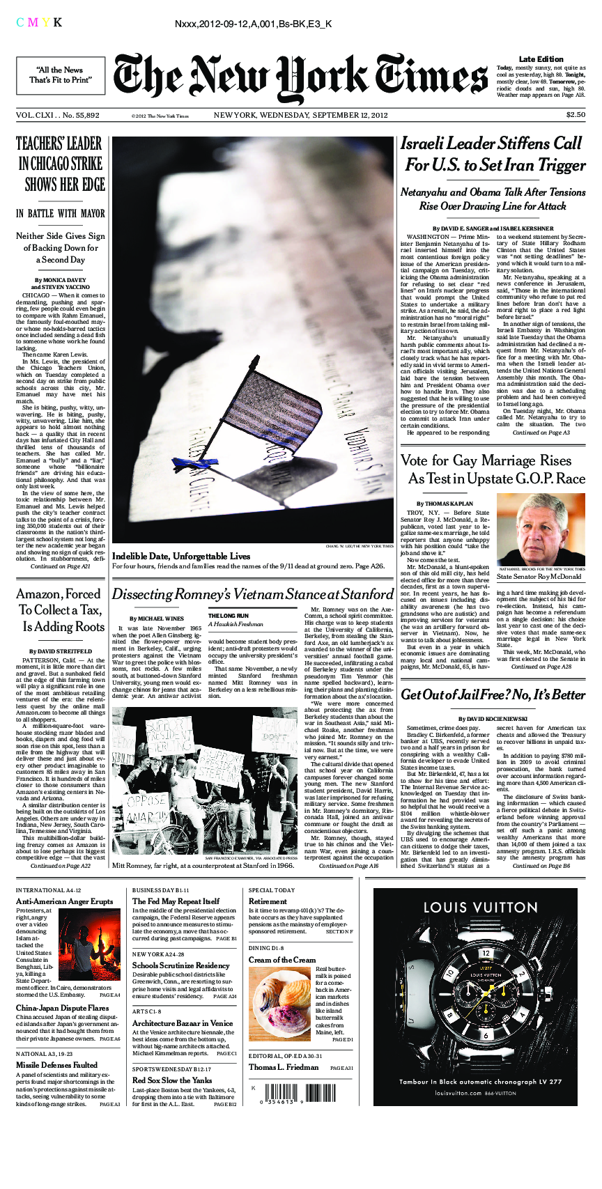 Prima-pagina-New-York-Times-del-2012-09-12