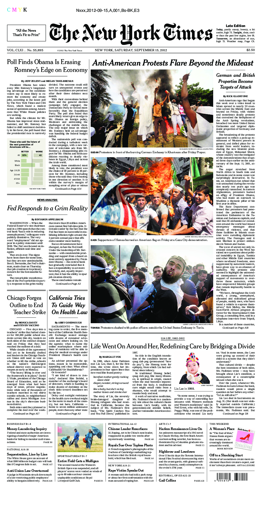 Prima-pagina-New-York-Times-del-2012-09-15