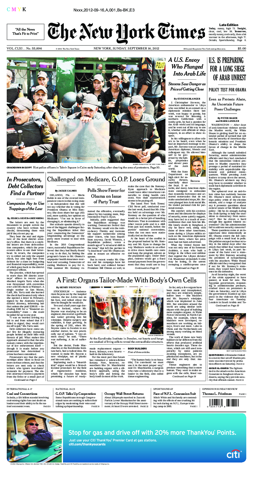 Prima-pagina-New-York-Times-del-2012-09-16