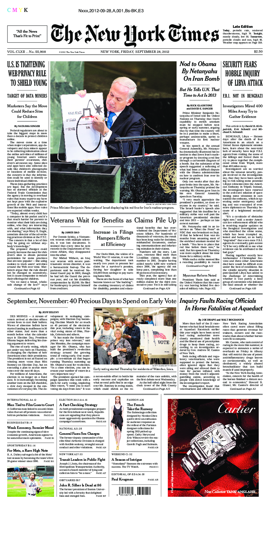 Prima-pagina-New-York-Times-del-2012-09-28