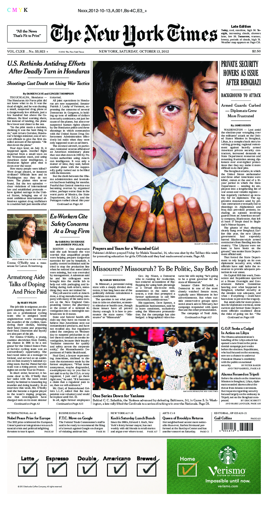 Prima-pagina-New-York-Times-del-2012-10-13