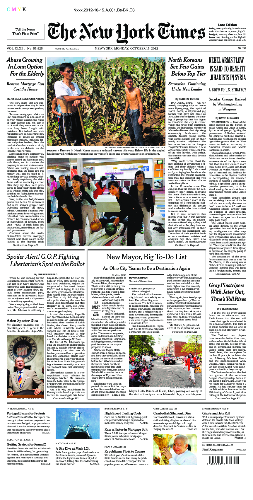 Prima-pagina-New-York-Times-del-2012-10-15