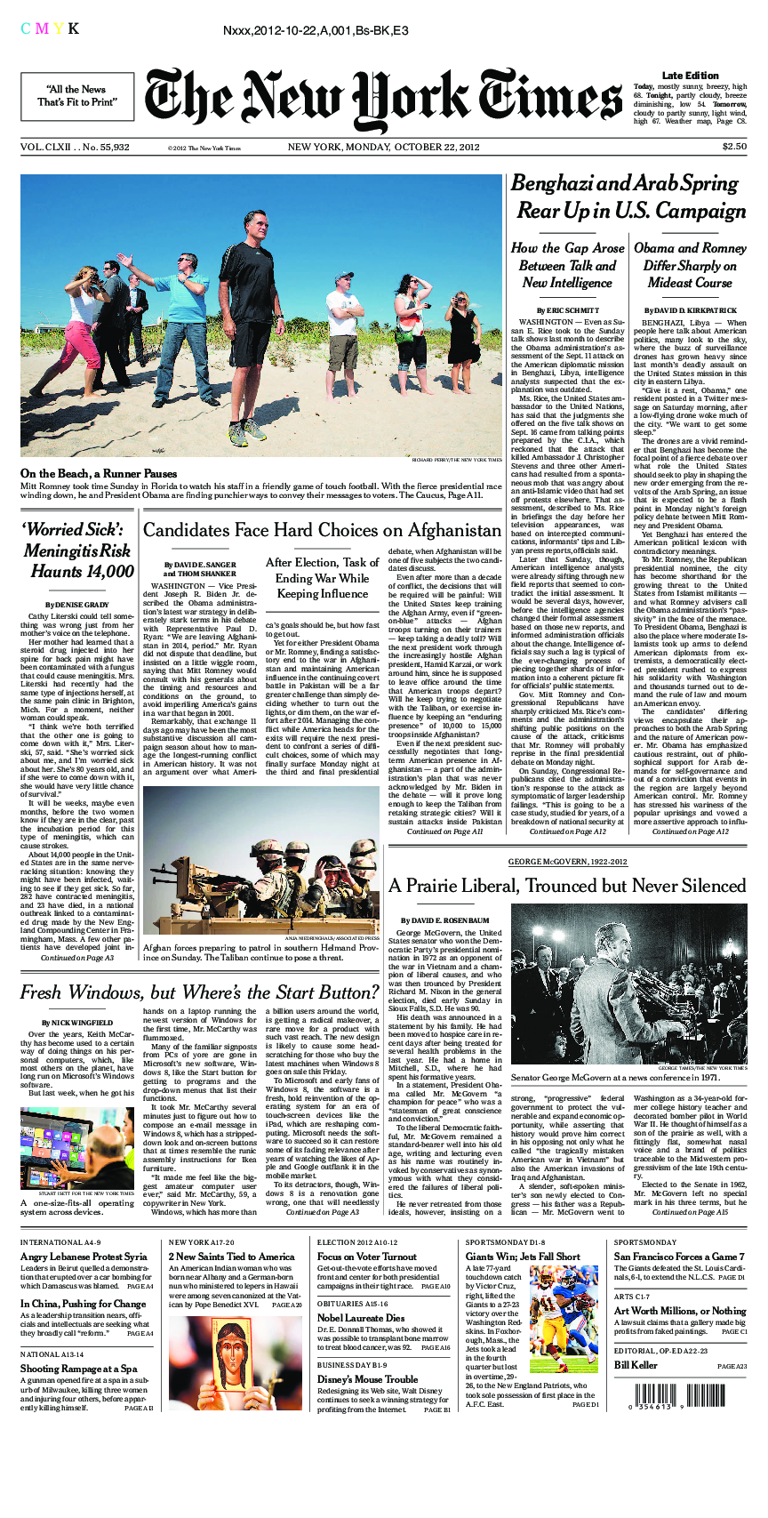 Prima-pagina-New-York-Times-del-2012-10-22