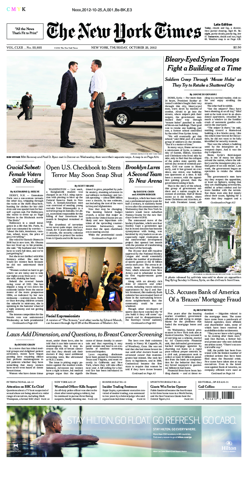 Prima-pagina-New-York-Times-del-2012-10-25