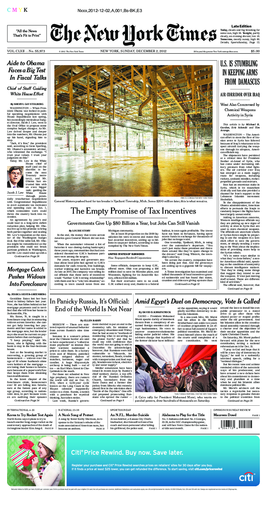 Prima-pagina-New-York-Times-del-2012-12-02