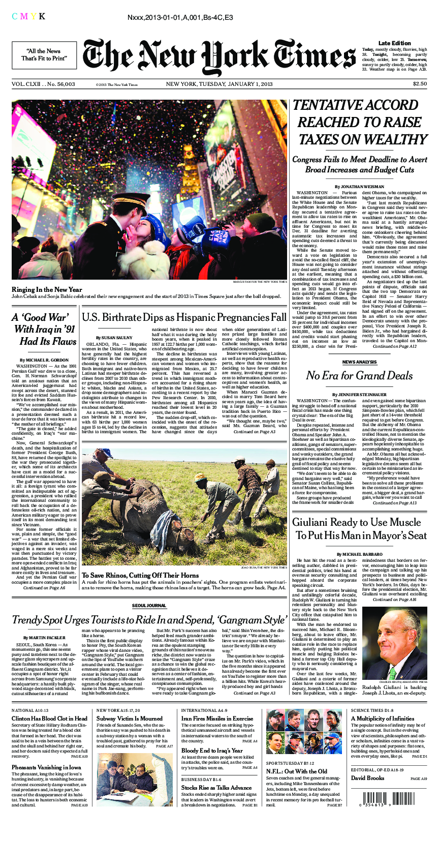 Prima-pagina-New-York-Times-del-2013-01-01