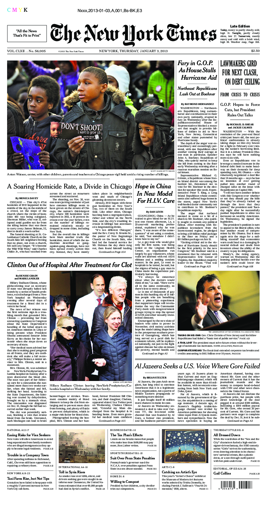 Prima-pagina-New-York-Times-del-2013-01-03