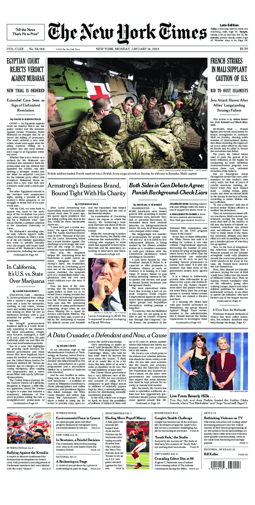 Prima-pagina-New-York-Times-del-2013-01-14