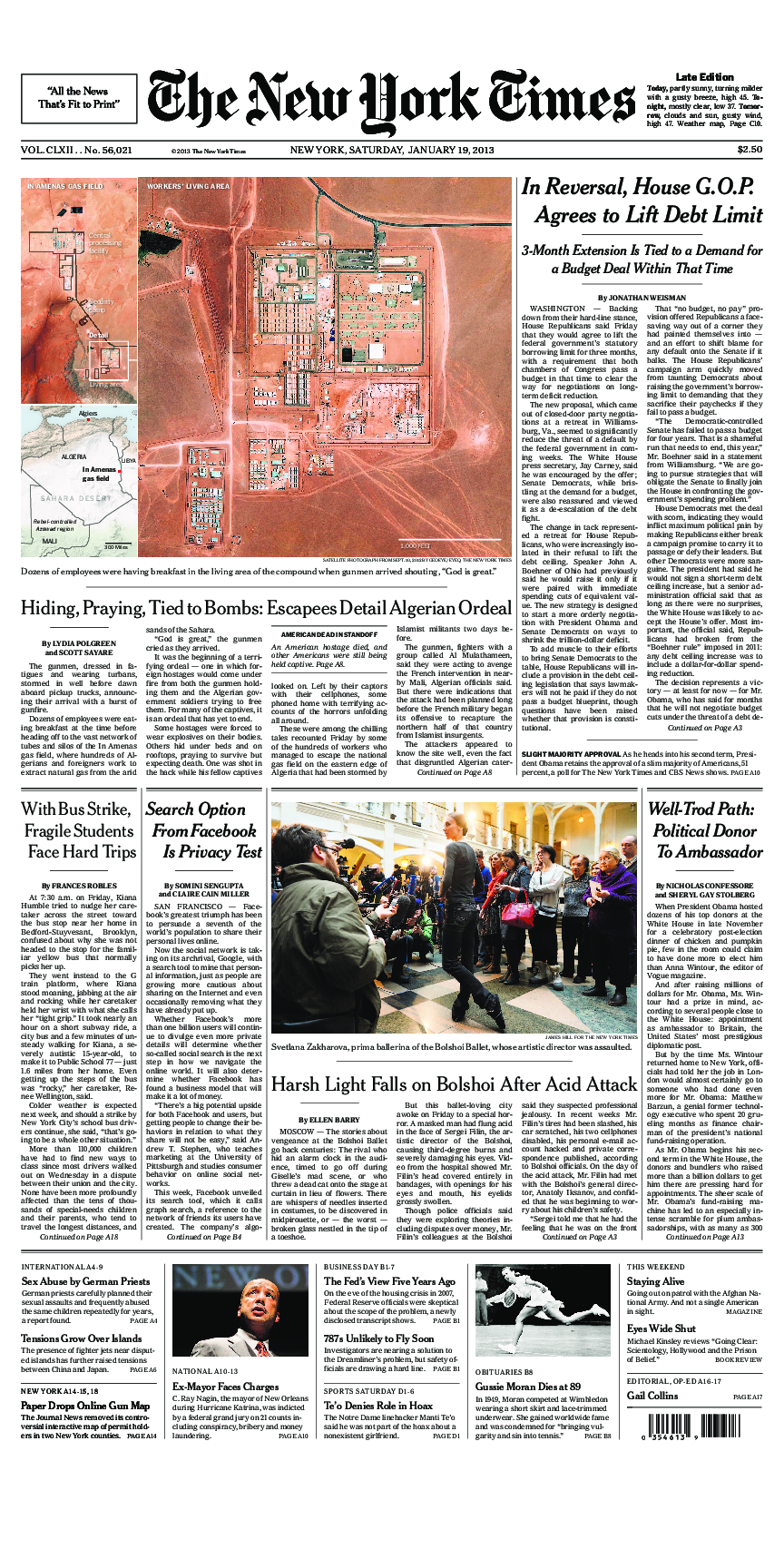 Prima-pagina-New-York-Times-del-2013-01-19