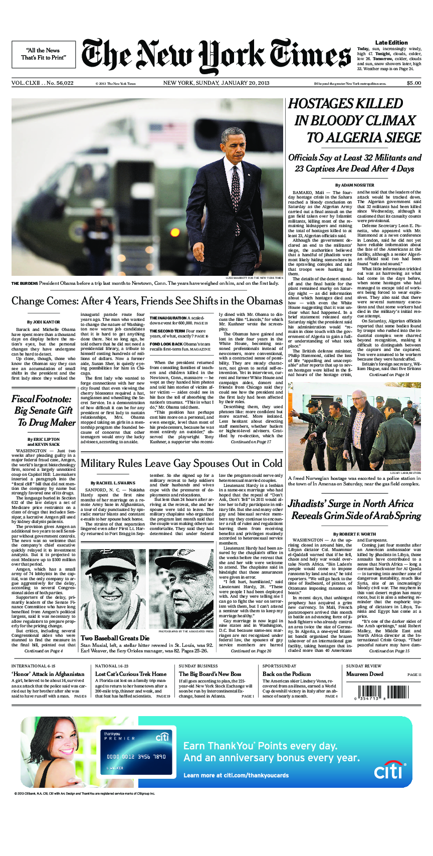 Prima-pagina-New-York-Times-del-2013-01-20