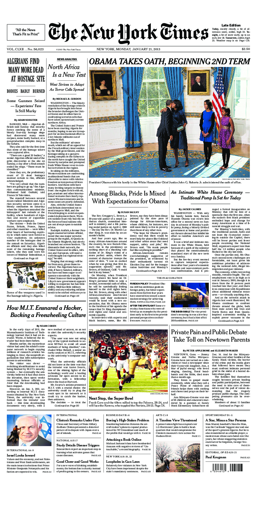 Prima-pagina-New-York-Times-del-2013-01-21