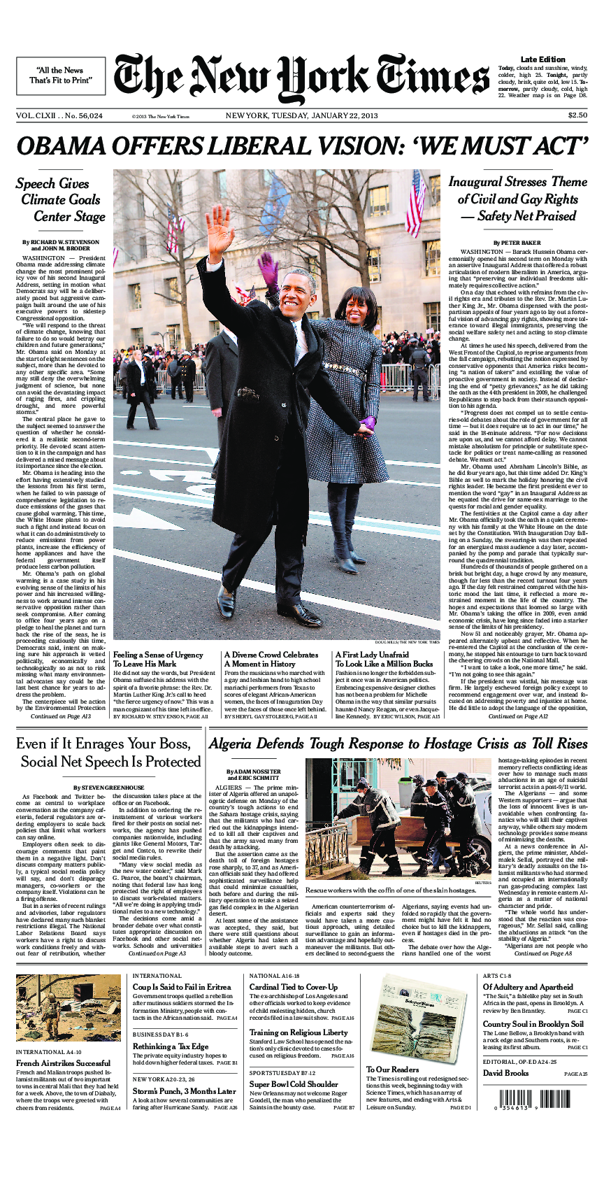 Prima-pagina-New-York-Times-del-2013-01-22