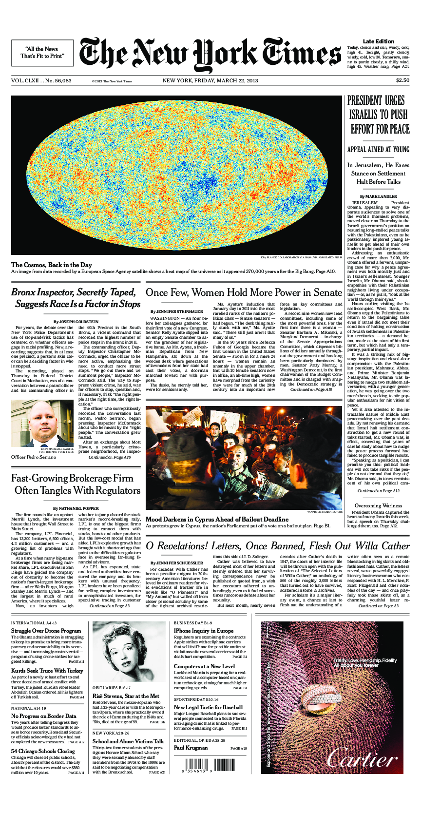 Prima-pagina-New-York-Times-del-2013-03-22