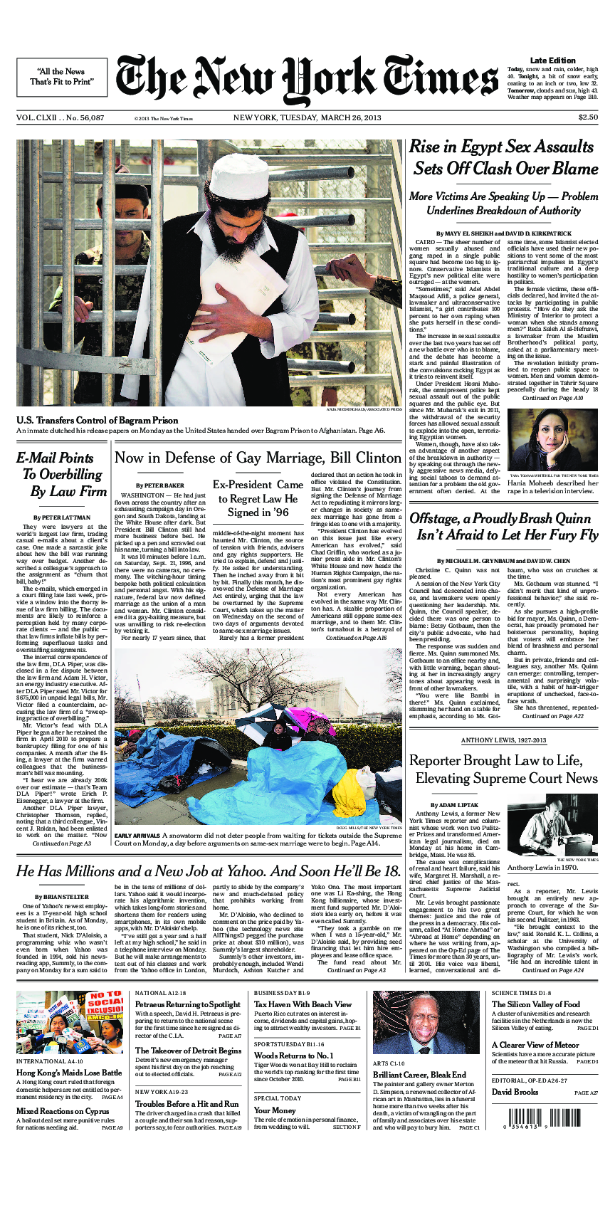 Prima-pagina-New-York-Times-del-2013-03-26