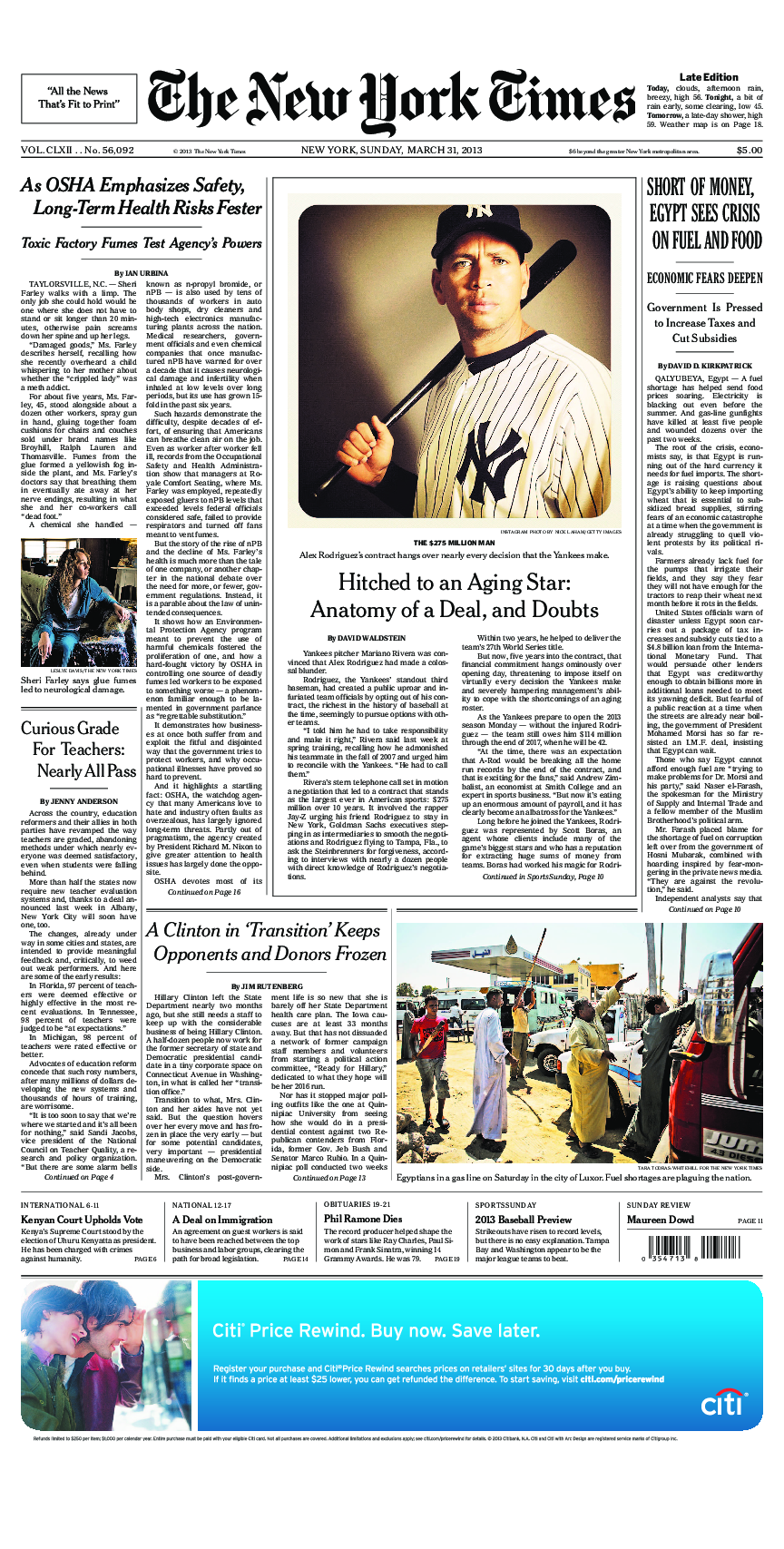 Prima-pagina-New-York-Times-del-2013-03-31