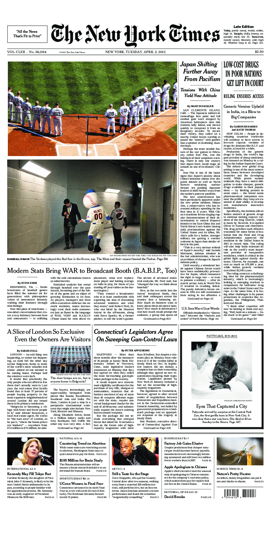 Prima-pagina-New-York-Times-del-2013-04-02