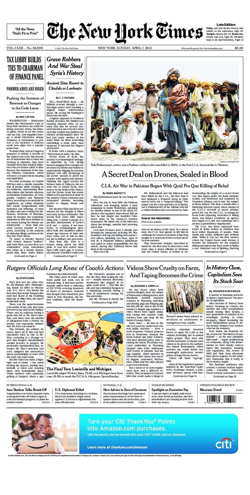 Prima-pagina-New-York-Times-del-2013-04-07