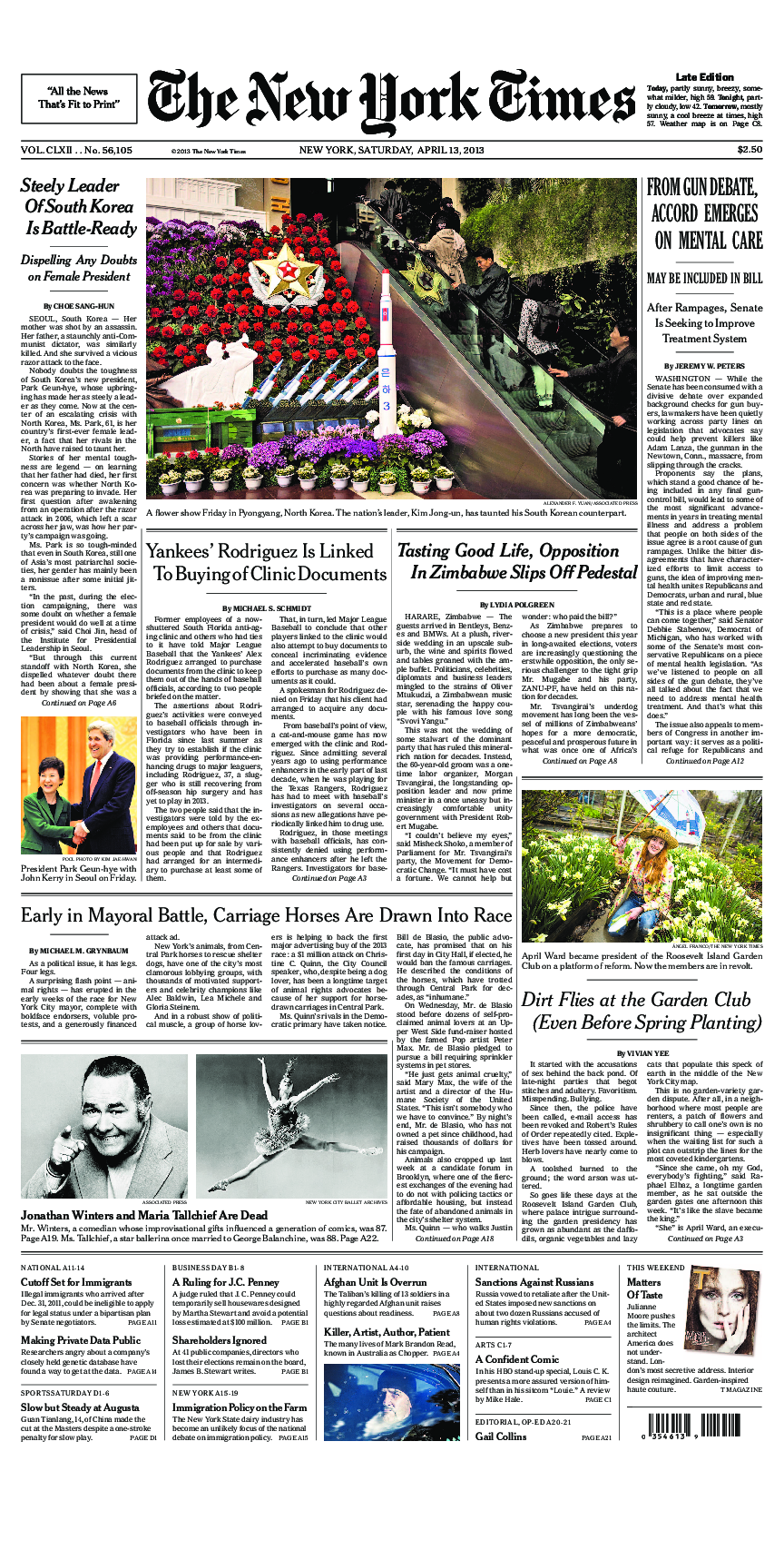 Prima-pagina-New-York-Times-del-2013-04-13