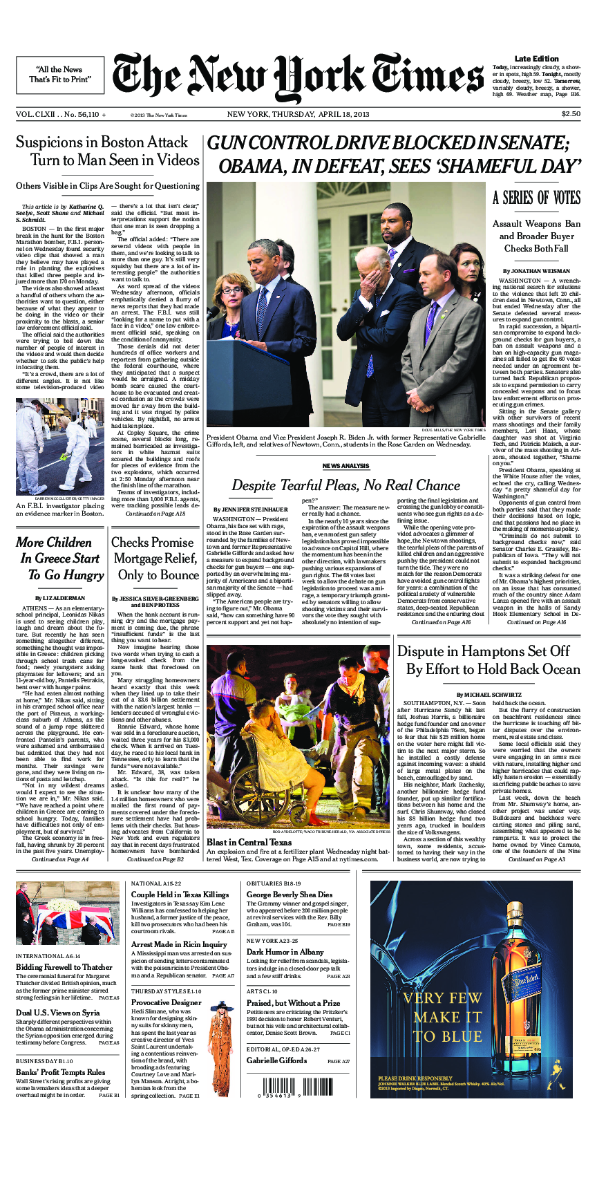 Prima-pagina-New-York-Times-del-2013-04-18