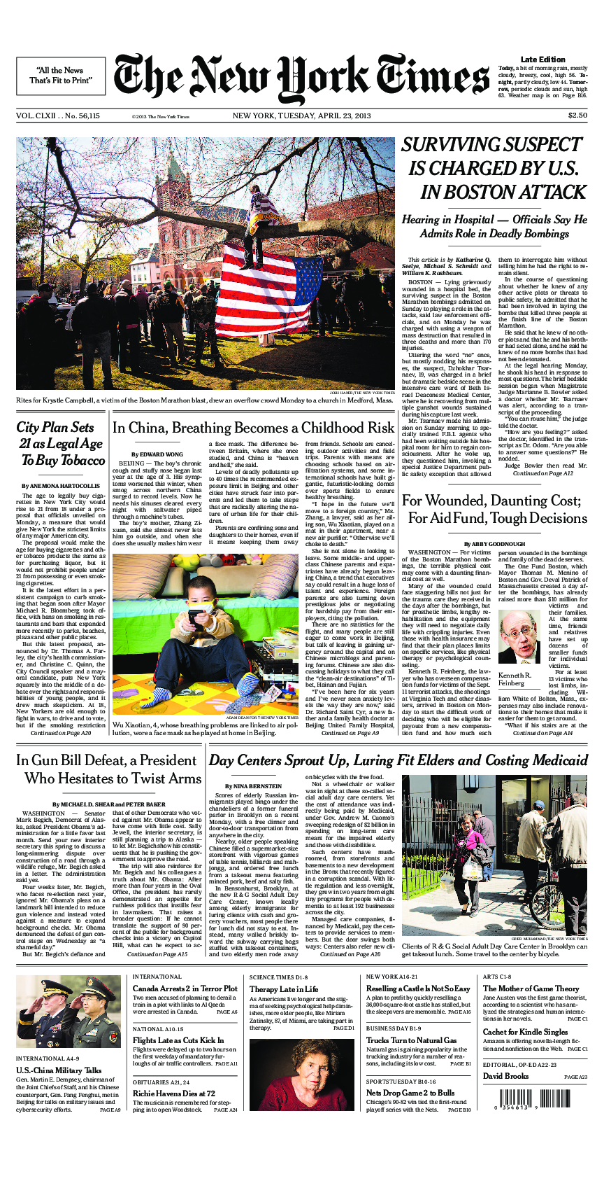 Prima-pagina-New-York-Times-del-2013-04-23