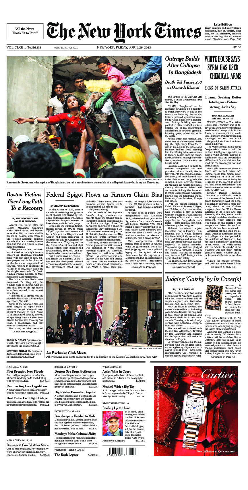 Prima-pagina-New-York-Times-del-2013-04-26