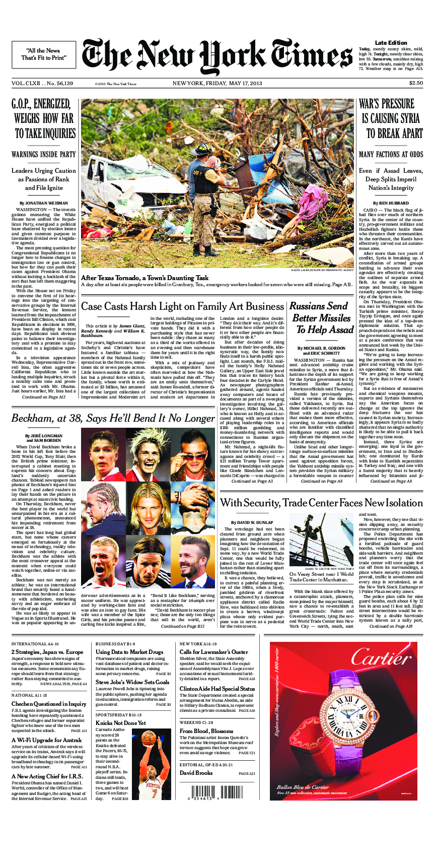 Prima-pagina-New-York-Times-del-2013-05-17