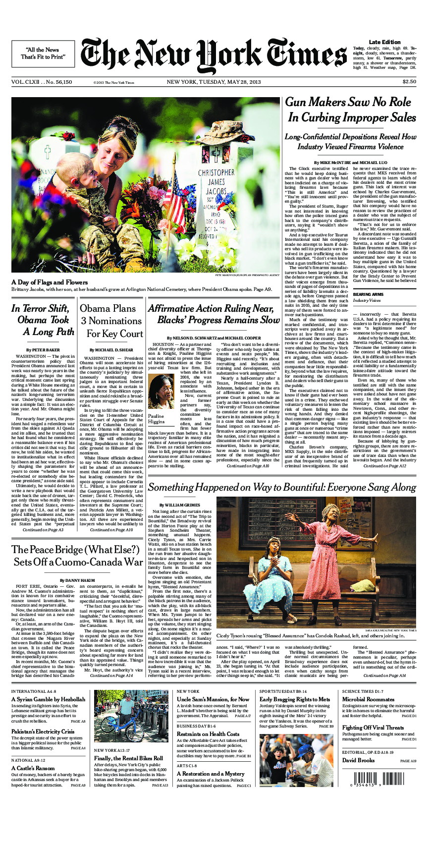 Prima-pagina-New-York-Times-del-2013-05-28