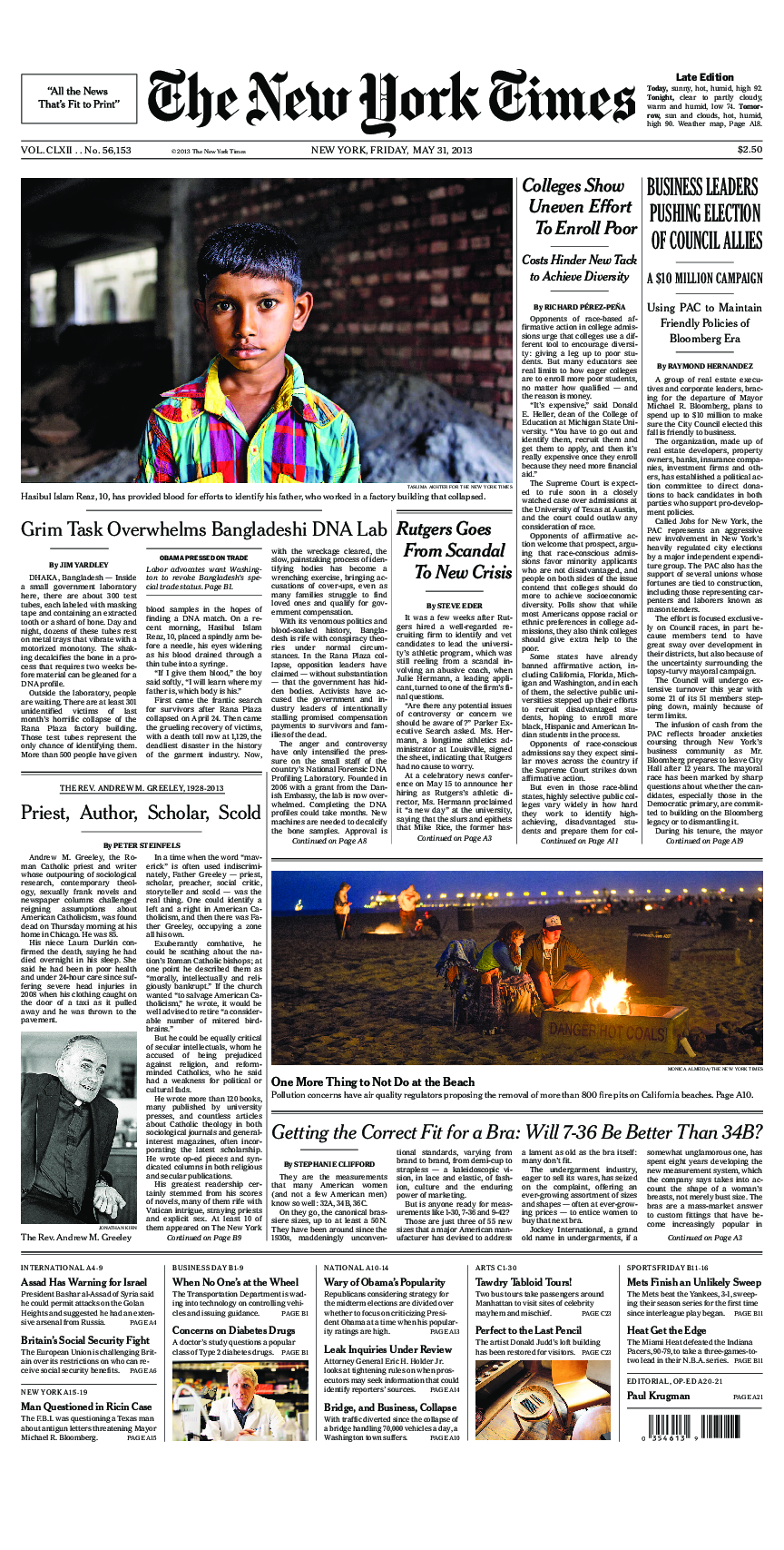 Prima-pagina-New-York-Times-del-2013-05-31