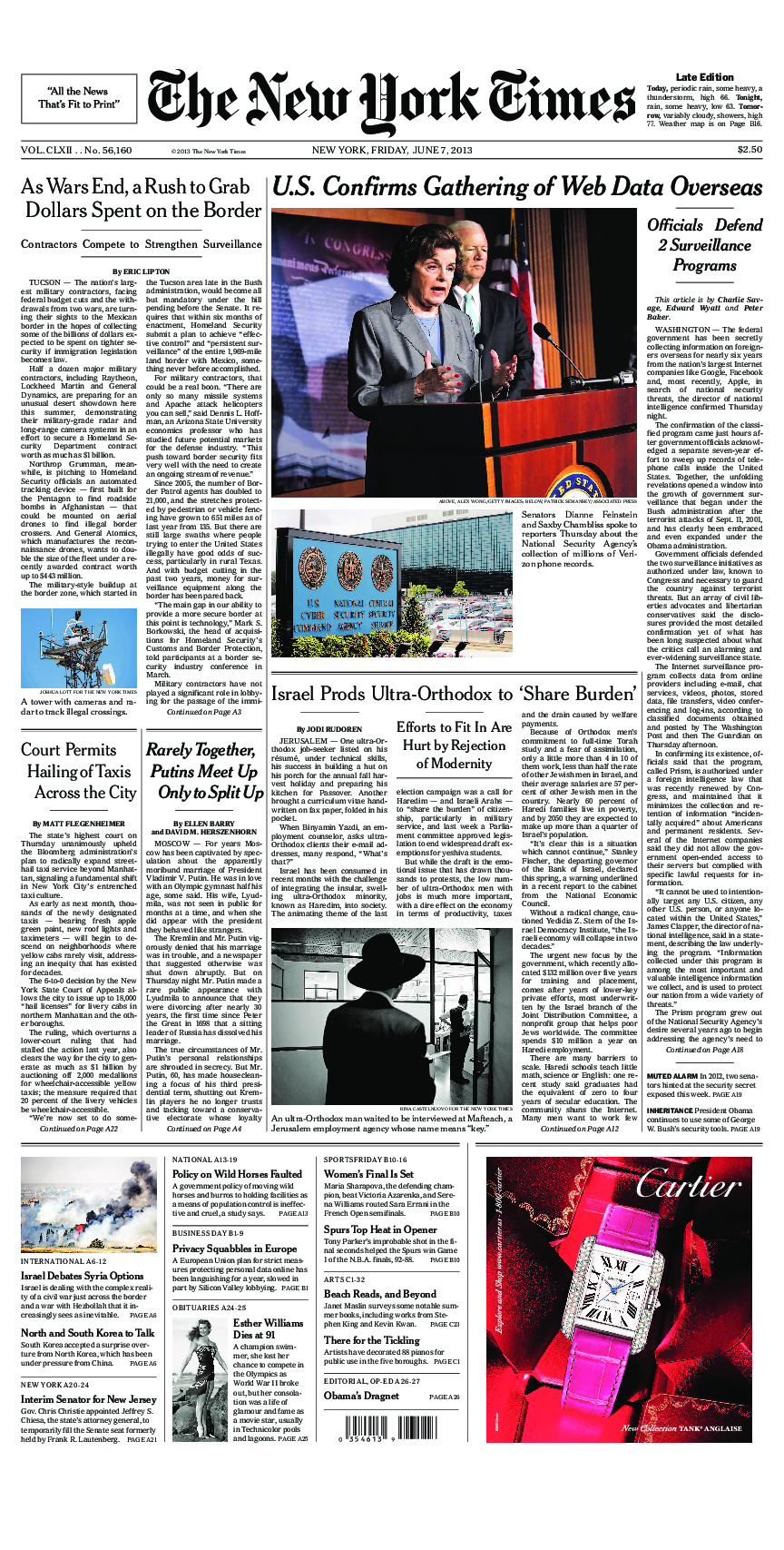 Prima-pagina-New-York-Times-del-2013-06-07