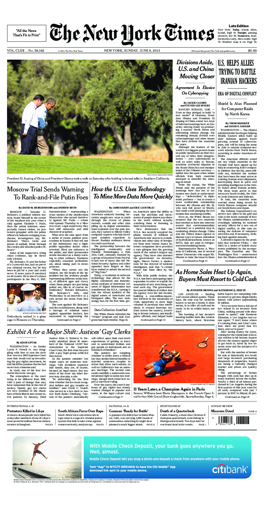 Prima-pagina-New-York-Times-del-2013-06-09