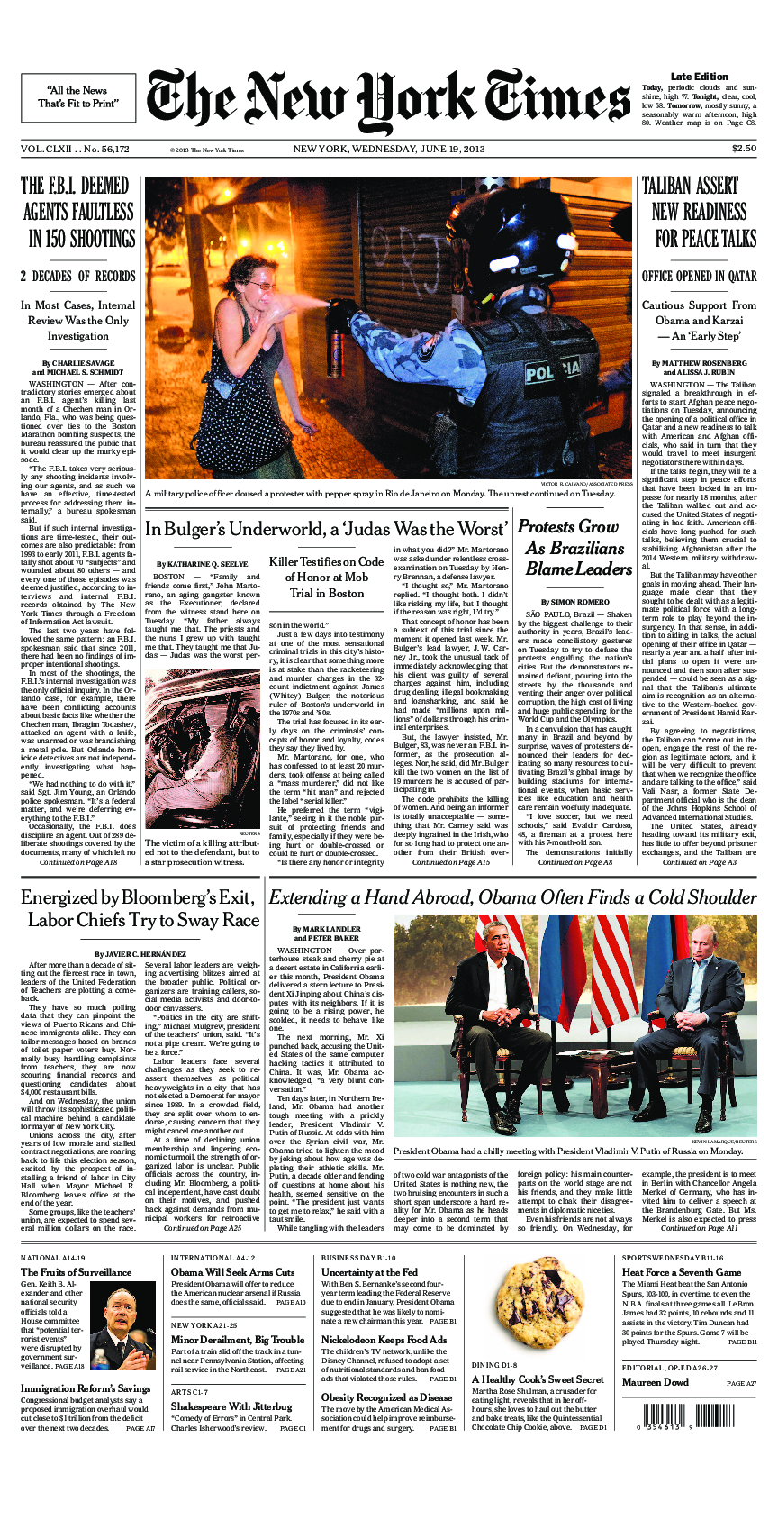 Prima-pagina-New-York-Times-del-2013-06-19