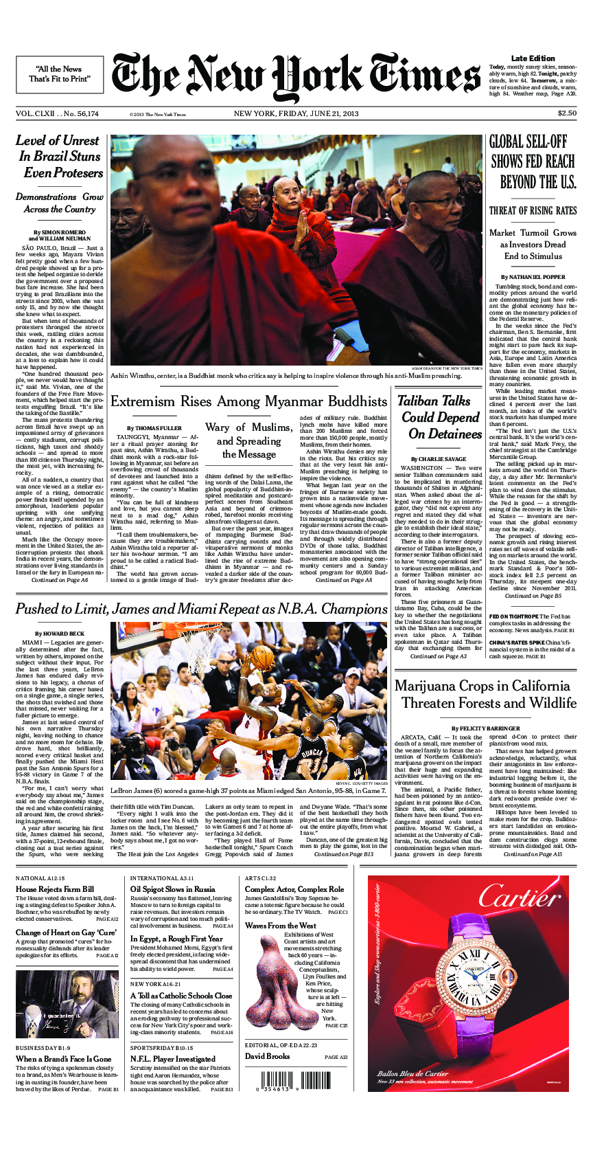 Prima-pagina-New-York-Times-del-2013-06-21