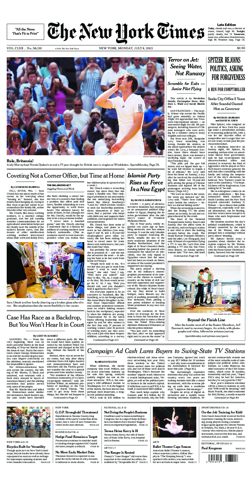 Prima-pagina-New-York-Times-del-2013-07-08