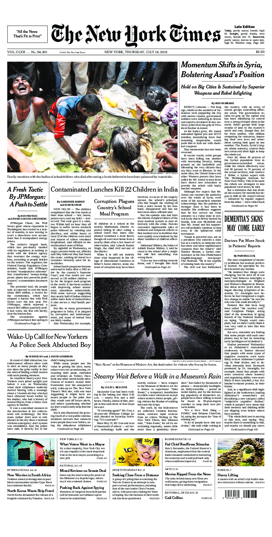 Prima-pagina-New-York-Times-del-2013-07-18