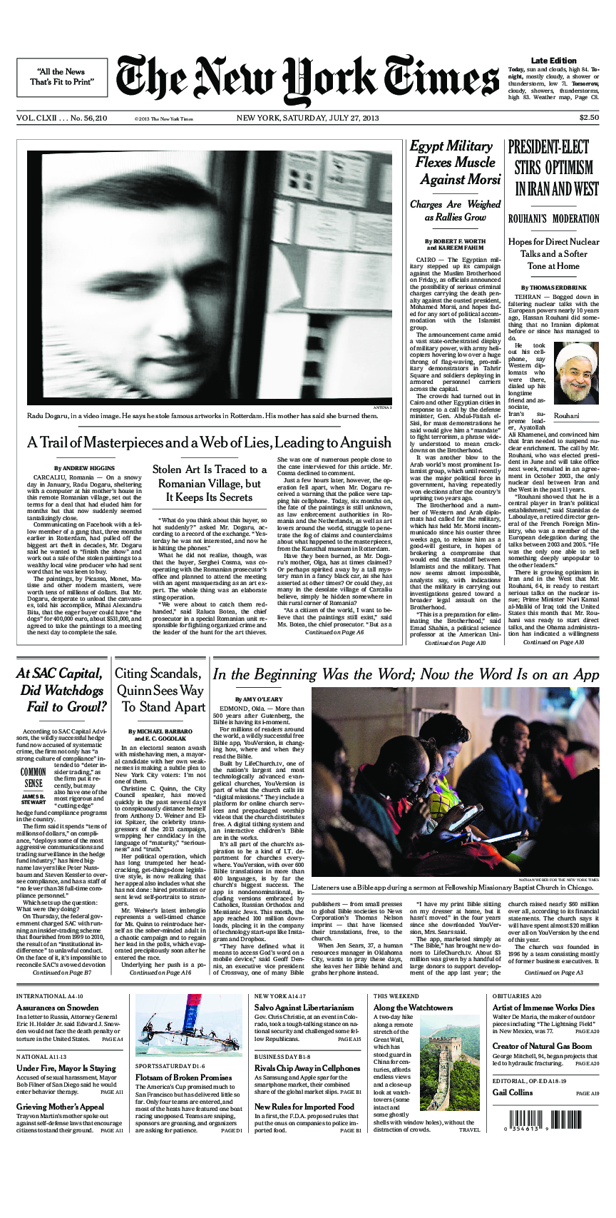 Prima-pagina-New-York-Times-del-2013-07-27