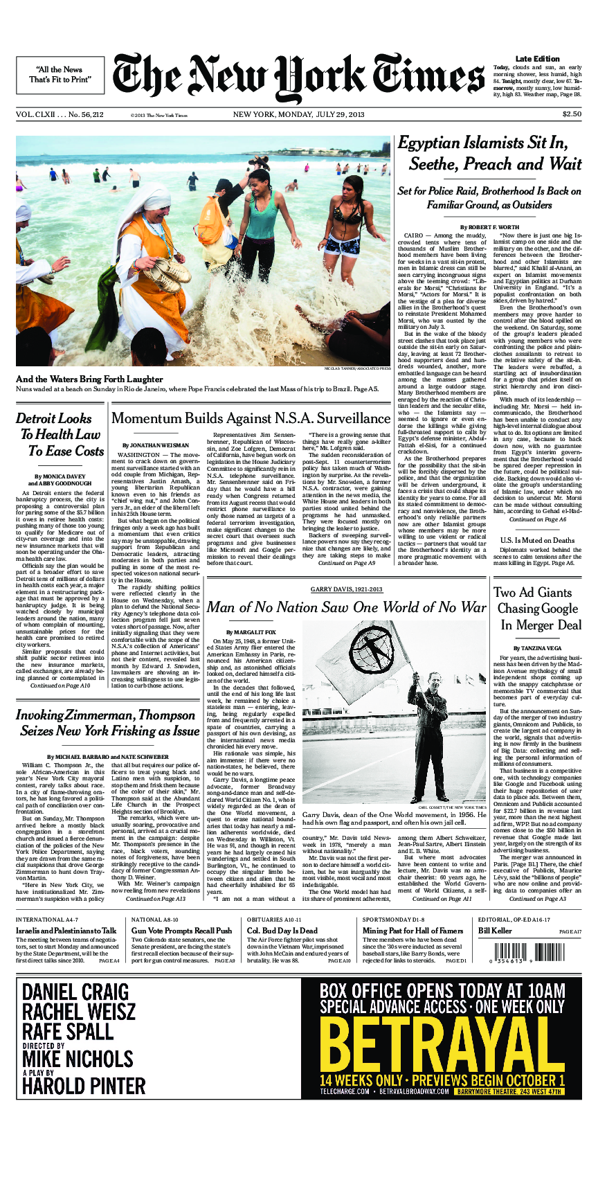 Prima-pagina-New-York-Times-del-2013-07-29